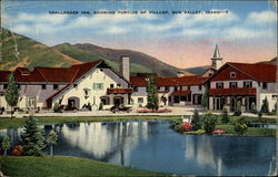 Challenger Inn, Showing Portion of Village Postcard