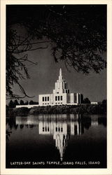 Latter-Day Saints Temple, Idaho Falls, Idaho Postcard