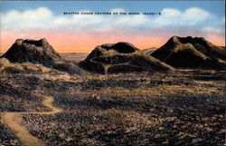 Spatter Cones Craters of the Moon Arco, ID Postcard Postcard