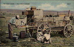 The Chuck Wagon The Cowboys Kitchen Postcard