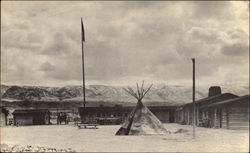 Fort Caspar, Wyoming Territory 1865 Postcard Postcard