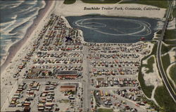 Beachlake Trailer Park, Oceanside, California Postcard Postcard