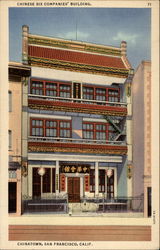 Chinese Six Companies' Building San Francisco, CA Postcard Postcard