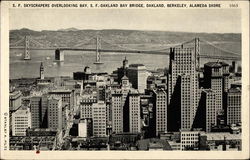 S. F. Skyscrapers Overlooking Bay San Francisco, CA Postcard Postcard