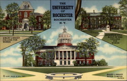 The Unviersity of Rochester Rochester N.Y Postcard