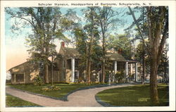 Schuyler Mansion, Headquarter of Burgoyne Postcard