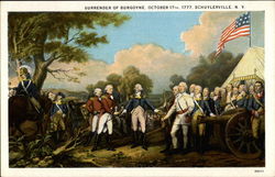 Surrender of Burgoyne, October 17th, 1777 Schuylerville, NY Postcard Postcard