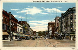 Looking Up State Street Postcard