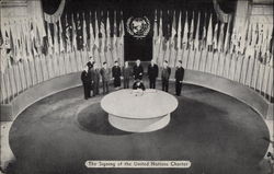 The Signing of the United Nations Charter San Francisco, CA Postcard Postcard