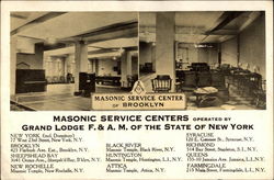 Masonic Service Center of Brooklyn New York Postcard Postcard