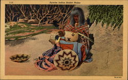 Apache Indian Basket Maker Arizona Native Americana Postcard Postcard