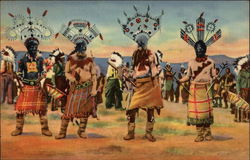 No. 182 Devil Dance of the Apache Indians Native Americana Postcard Postcard