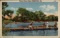 Beauty Scene Freeport, PA Postcard Postcard