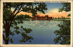 Bathing Pavilion and Beach, Lake Storey Postcard