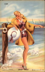 Linger Awhile Swimsuits & Pinup Postcard Postcard