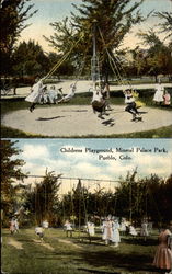 Childrens Playground, Mineral Palace Park Postcard