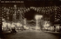 Champa St. At Night Postcard