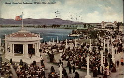 Band stand at lakeside, White City Denver, CO Postcard Postcard