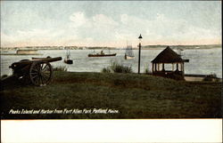 Peaks Island and Harbor from Fort Allen Park Postcard