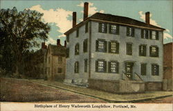 Birthplace of Henry Wadsworth Longfellow Postcard