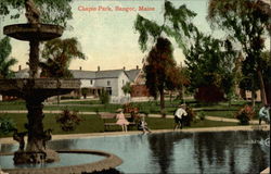 Chapin Park Bangor, ME Postcard Postcard