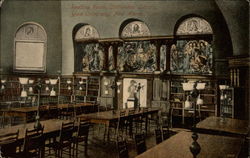 Reading Room, Chitlenden Library - Yale University Postcard