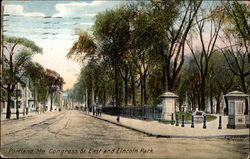 Congress St. East and Lincoln Park Postcard