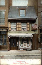 Home of Betsy Ross Postcard