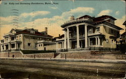 Kelly and Hennessy Residences Butte, MT Postcard Postcard