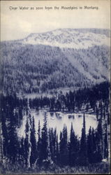 Clear Water As Seen From The Mountains In Montana Bitter Root Mountains, MT Postcard Postcard