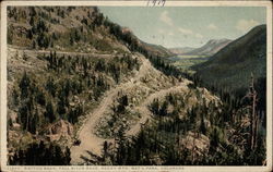 Switch Back Rocky Mountain National Park Postcard Postcard