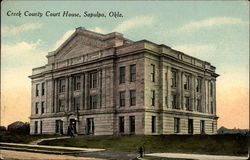 Creek County Court House Sapulpa, OK Postcard Postcard