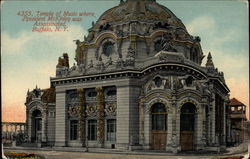 4355 Temple of Music Postcard