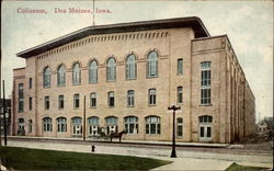 Coliseum Des Moines, IA Postcard Postcard