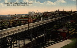 Church Hill Viaduct Richmond, VA Postcard Postcard