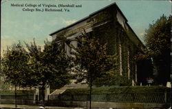 Medical College of Virginia - Marshall and College Sts Postcard