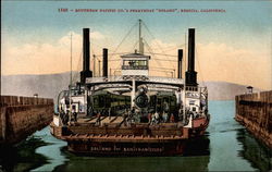 Southern Pacific Co.'s Ferryboat "Solano" Postcard