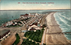 Tent City from the Hotel, Coronado, California Postcard Postcard