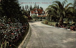 Residence of A.K.Smiley Redlands, CA Postcard Postcard