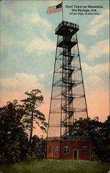 Steel Tower on Mountain Postcard