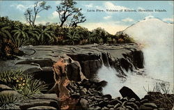 Lava Flow, Volcano of Kilauea, Hawaiian Islands Postcard