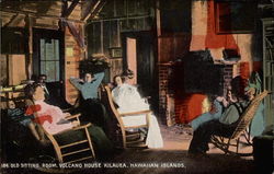 Old Sitting Room, Volcano House Postcard