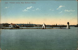 2022 Palmers Island, New Bedford Harbour Massachusetts Postcard Postcard