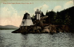 West Point Light House New York Postcard Postcard