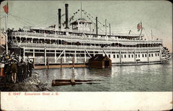 E 1847 Excursion Boat J.S. Riverboats Postcard Postcard