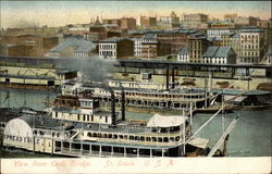 View from Eads Bridge St. Louis, MO Postcard Postcard