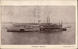 Steamer "Quincy" Riverboats Postcard Postcard