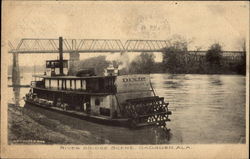 River Bridge Scene Gadsden, AL Postcard Postcard