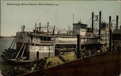 Mississippi River Packet Postcard