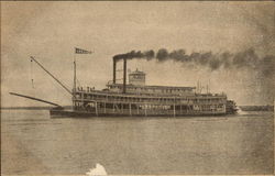 Lee Line Steamboat Riverboats Postcard Postcard